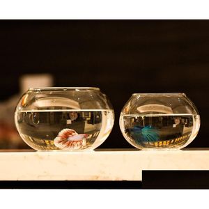 Aquariums Grande Taille Verre Poisson Rouge Bol Salon Complet Écologique Petit Guppy Boîte D'élevage De Poissons Tortue Jouet Pecera Pet Supplie D Dhot8