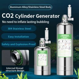 Aquaria koolstofdioxide reactor vissentank aquarium CO2 cilindergeneratorsysteemkit met drukluchtstroomaanpassing CO2 gascilinder