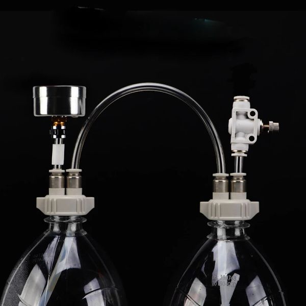 Aquariums DIY CO2 Valve Diffuseur Aquarium Alimentation Aquarition Affaire Herbe à dioxyde de carbone maison Kit de générateur de dioxyde de carbone avec dispositif d'écoulement d'air de pression