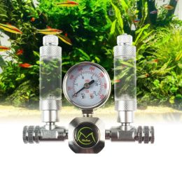 Aquariums Dual Ways CO2 régulateurs avec comptoir à bulles pour aquarium Fish Tank Système de kit CO2 à étape pour les fournitures d'aquarium plantées