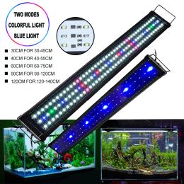 Aquariums Spectre complet LED Aquarium Light Multicolor 30120 cm pour le cuve de pêche Coral Fresh Coral Plant Marine Culture d'éclairage Lampe UE / US