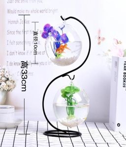 Aquariums Goldfish Ball suspendu aquarium Fish Tank Bowl Ecosphère Flower Plant Vase Table For Small Pet Supplies Accessories9918828