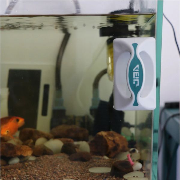 Aquariums Hot Magnetic Brush Aquarium Fish Tank Algues Brackage Cleaner Courbe flottante Keep Fish Top Nett