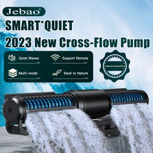 Iluminación de acuarios Jebao 2023, bomba de flujo cruzado ECP ECPM, tanque de peces, agua de acuario, controlador LCD externo, Control remoto WIFI, arrecife 230711