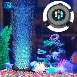 Aquaria Verlichting Onderwater Dompelpompen Aquarium Licht Kleur Veranderende LED Luchtbel Licht Waterdicht Aquarium Lamp Maken Zuurstof voor Aquarium 230617