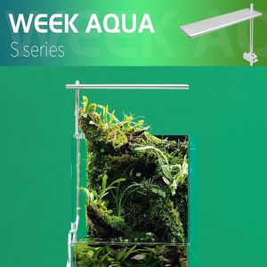 Acuarios Semana de iluminación Aqua Fish Tanks Lámpara S Series Led Light Small WRGB ADA Style Accesorios para acuarios Decoración Aquascape Fishing Fishbowl 230628