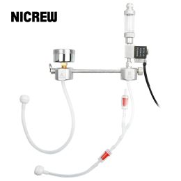 Aquariums Nuwrew CO2 Regulator System Kit DIY CO2 Aquarium CO2 Diffuseur avec solénoïde d'atomiseur de bulle Vae pour les plantes aquatiques