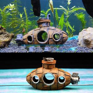 Aquariums résine sous-marin ornements creux poisson crevettes abri grotte Aquarium Fish Tank aménagement paysager décoration 230925