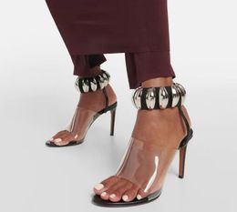 Aquazzura Sandales à talons hauts pour femmes chaussures de robe à arche