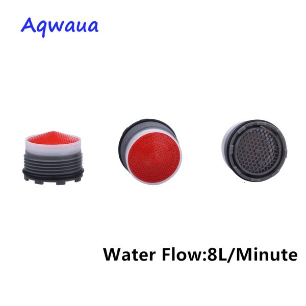 Aqwaua Faucet Aerator Spout Crane Bubbler Filtre Accessoires de 18,5 mm Core Pièce avec une portée d'outil d'installation de bricolage