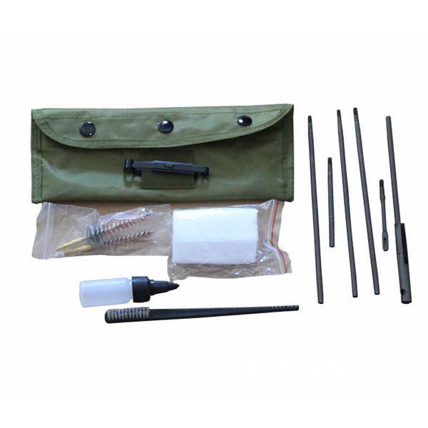 Ar Airsoft 15 accessoires tactiques M16 M4 Ar15, Kit de nettoyage d'accessoires, tête de brosse métallique 22cal 5.56mm pour le tir au pistolet de chasse