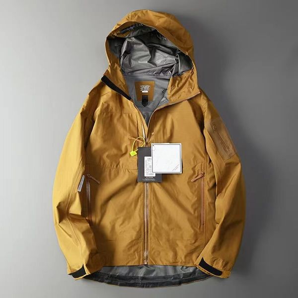 Ar Brand Designer Hommes Veste Shell Imperméable Hommes Coupe-Vent Sports De Plein Air Manteaux À Capuche Coupe-Vent Automne Hiver Printemps Outwear Hardshell À Capuche Vestes Décontractées