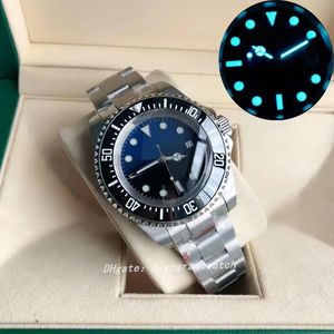 AR Factory Mens Watch Eta28363135 Céramique profonde Céramique Sea-Dweller Blue Black Dal