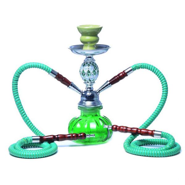 Narguilé arabe Verre Fumer Pot Set Narguilé Shisha Bongs Bleu Noir Shisha Nargileh Haute Qualité HKD230809