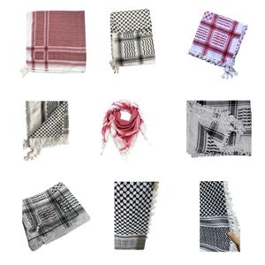 Modèle jacquard arabe Écharpe religieuse adulte Hiphop Keffiyeh Headscarf Turban ajusté Turban polyvalent multiproprié 240325