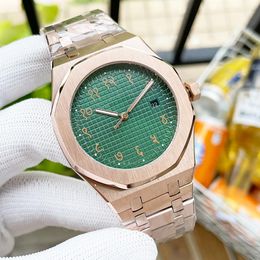 Reloj para hombre con esfera árabe, relojes mecánicos automáticos, relojes de pulsera de negocios con zafiro resistente al agua de 41mm, regalos de lujo para hombres