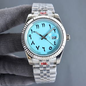 Herenhorloges met Arabische wijzerplaat 41 mm automatisch 904L roestvrijstalen band 36 mm dameshorloge datum waterdicht saffierspiegel Midden-Oosten horloge DHgates watche Montre De Luxe