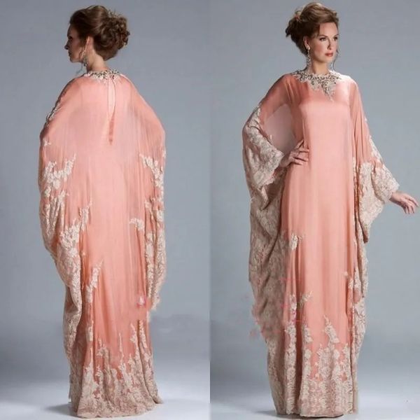 Árabe Dubai Marroquí Kaftan Madre de la novia Vestidos Trajes 2024 Elegante de dos piezas Apliques largos Tallas grandes Novio Madres Vestidos para ocasiones formales