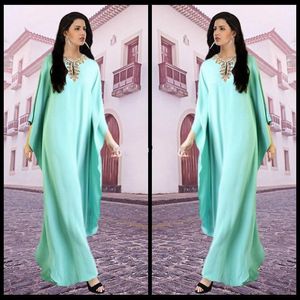 Arabische Kaftan Indian Avondjurken Chiffon Formele Partyjurken Arabische Abaya Beaded Elegant Prom Dress Robe