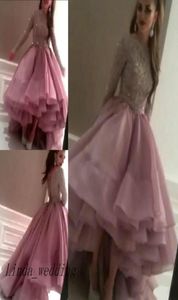 Robes de bal arabe Nouveaux tarifs myriames Tapis sexy à paillettes musulmanes à manches longues en soirée