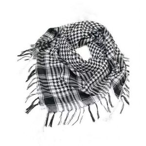 Arafat Arab Scarves Sports Outdoor Arab Shawl Tactical Wraps Keffiyeh Lightweight Military Shemagh Palestine Unisex Tassels Soft Stripe Scarf Square 95CM