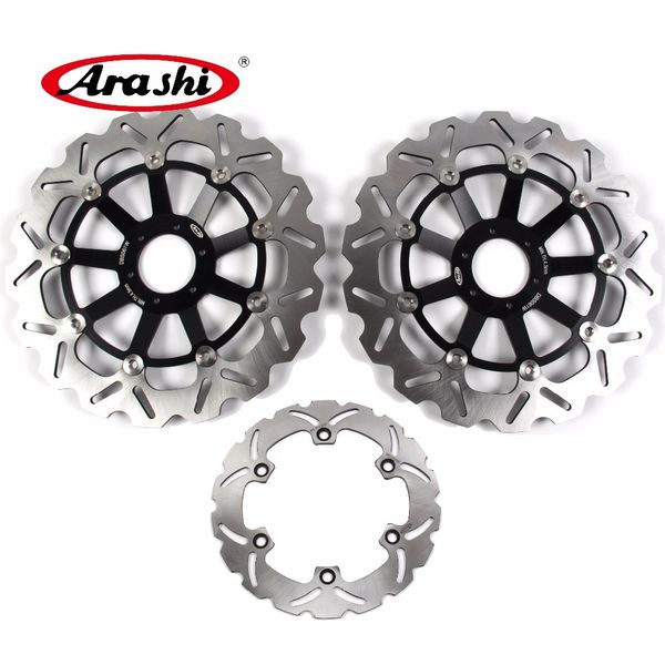 Arashi para HONDA CBR1100XX 1997 1998 Rotor de disco de freno trasero delantero flotante CBR 1100 XX CBR1100 1100XX 97 98