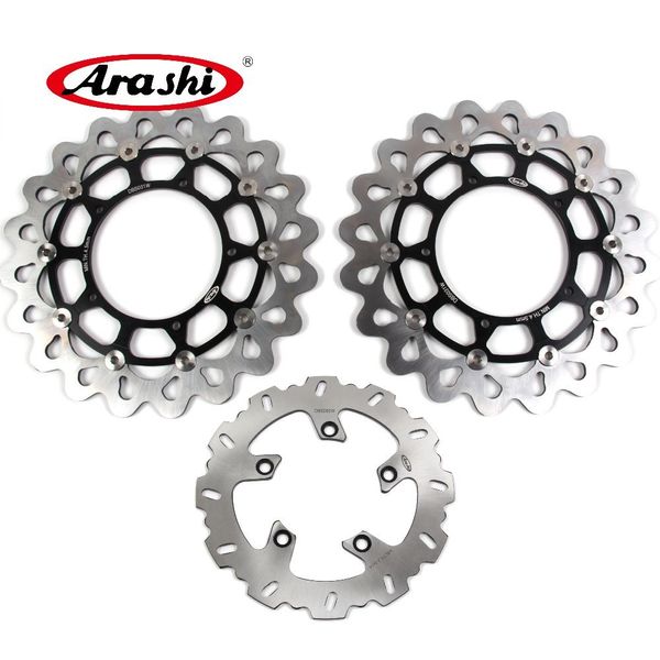 Arashi – Kit de disques de frein avant et arrière, Rotors, accessoires de moto pour Yamaha FZ1 FAZER 1000 2006 – 2012, 2007 2008 2009 2010 2011