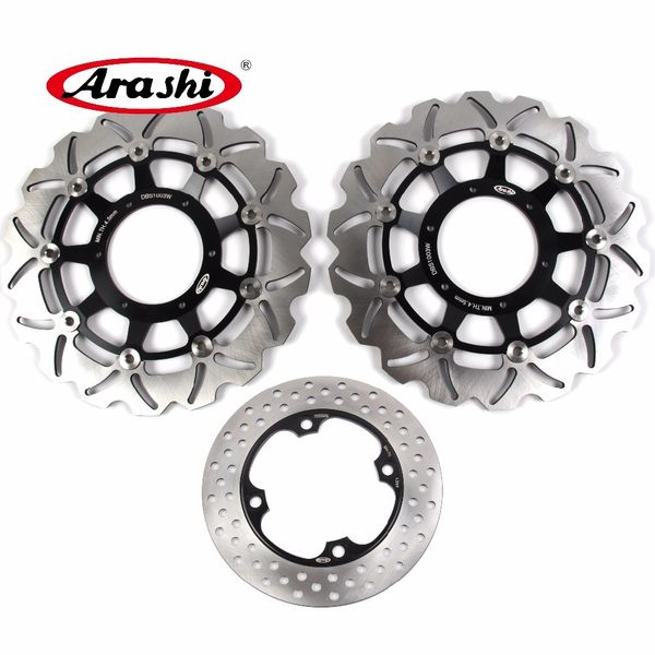 Arashi para HONDA CBR600F 2001 - 2007 disco de freno trasero delantero flotante Rotor de disco CBR 600 F CBR600 600F 2002 2003 2004 2005 2006