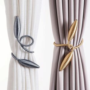 Arbitrary shape strong Curtain Tiebacks Plush Alloy Hanging Belts Ropes Holdback Rods Accessoires 231225