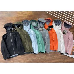 veste brodée arc sweat à capuche extérieur hommes vestes techniques designer veste hardshell hommes et femmes manteau cardigan imperméable coupe-vent