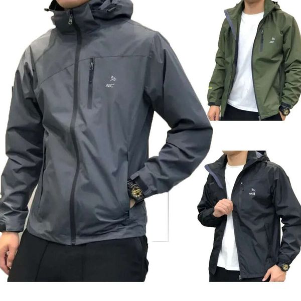 ARC Veste Mens Designer Sweat à capuche Tech Nylon Vestes à glissière imperméables de haute qualité Manteau léger Sports de plein air Hommes Manteaux mode 2024