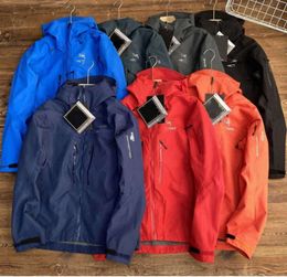 Arc Men Designer Storm Jacket Clip Lightweight Imperproof Hrewable Hooded Coat Femmes Outdoor Cardigan Top Top Top Flow Design 6809ess