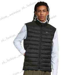 Boog puffer vesten arcterxy cerium packable naar beneden mouwloos jas hoogwaardige herenwaastiat winter bijgesneden bovenkleding warm