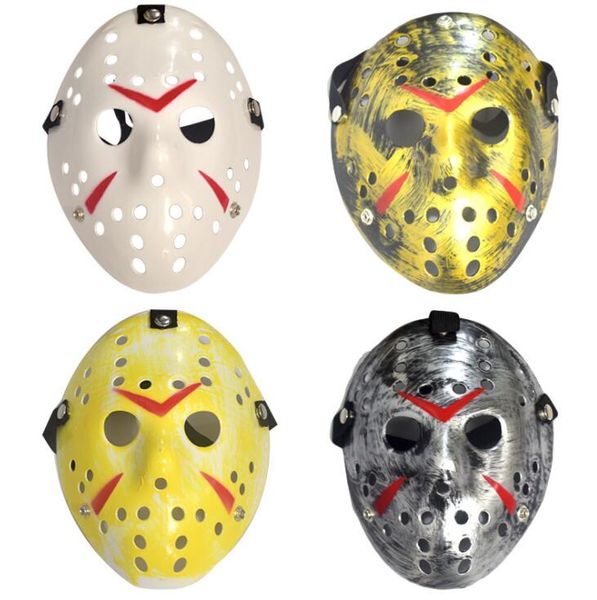 Archaistic Jason Mask Máscara de asesino antiguo de cara completa Jason vs Friday The 13th Prop Horror Hockey Disfraz de Halloween Máscara de cosplay