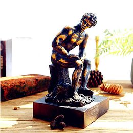 Busto de estatua de David Archaize, Miguel Ángel Buonarroti Continental, decoraciones para el hogar, arte de resina, artesanía, regalo creativo