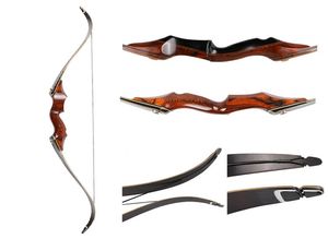 Boogschieten Takedown Bow Hunting Bow 3060lbs American Houten Archery 58inch gelamineerde recurve boog met pijl rest7567611