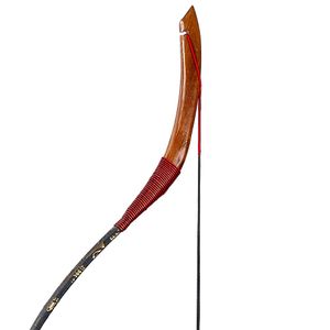 Archery Longbow tradicional Recurve arco de 20-50 libras de madera arco de arco para el trasero de práctica novato al aire libre con reverso