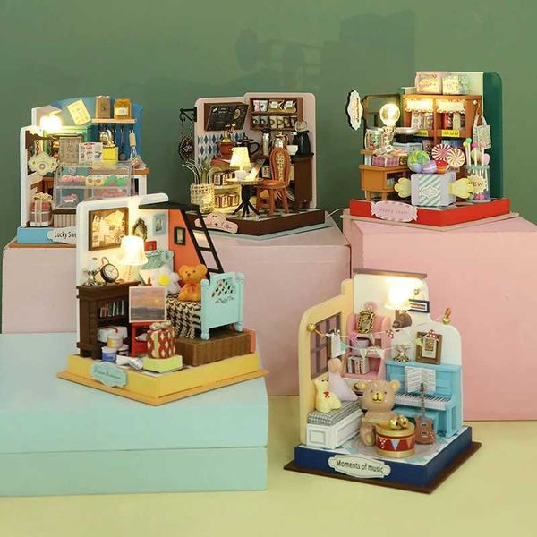Architecture / DIY House Coffee Shop Mini Dollhouse Kit DIY MODIAL MODICUDE 3D PUBLIPE MODEL