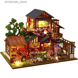 Architecture/bricolage maison de poupée bricolage meubles miniatures en bois maison de poupée jouets pour cadeaux d'anniversaire