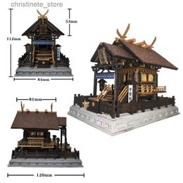 Architecture/Bricolage Maison DIY Kit de maison de poupée en bois miniature avec meubles Mini temple Dizang Itsukushima Sanctuaire Bâtiment Maison japonaise Jouets Cadeaux de Noël