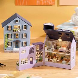 Architectuur DIY-huis Mini handgemaakt doe-het-zelf klein huis creatieve scène decoratie speelgoed verjaardagscadeau geschikt voor kinderen, tieners, volwassenen en meisjes 231120