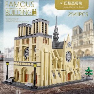 Architectuurreeks Dame Cathedral Building Blocks of Paris Brick Classic WG5210 Landmark Model Children Toys 16001 16004 16005