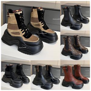 Archlight 2.0 platform enkellaars Designer dameslaars Suède kalfsleer Luxe woestijnlaars Comfortabele dikke zool casual schoenen