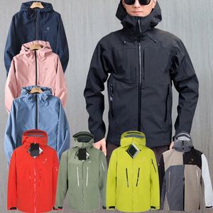 Arcterxs ARC Jacket Trois couches Vestes à glissière extérieures Vestes chaudes imperméables pour sports hommes femmes SV / LT GORE-TEXPRO Randonnée légère et décontractée W13t #