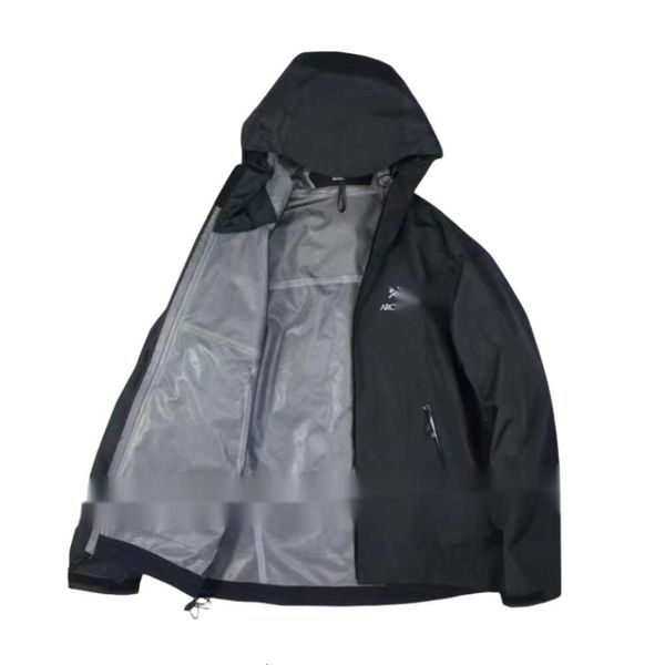 Arcterxy Designer Pardessus Original Qualité Mode Vent Chaud Arroseur Extérieur Sans Couture Pression Colle Sport Veste À Capuche Coupe-Vent Imperméable Couleur Unie