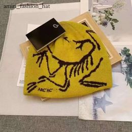 Arctery Beanie Ancestor Bird Hat Arc Men Arctery Hat Heren Winddicht en modieus Gebreide wol Breimuts Man en vrouw hoeden 5416