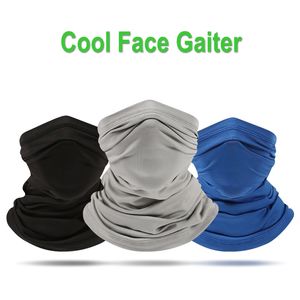 Arctic Cool Face Gaiter Bufandas de ciclismo Pañuelo de verano Bufanda mágica Carreras Máscara de protección solar Hombres Mujeres Deportes Diademas Color sólido Camo