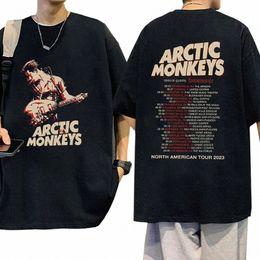 Arctic Mkeys Tour Gráfico Camisetas Hip Hop Retro Camiseta de manga corta Unisex 100% Cott Camisetas de gran tamaño Tendencia Streetwear g1rB #