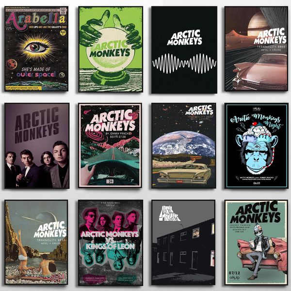 Arctic Monkeys Music Album Affiches Impressions Wall Art Am Favorite Pire Nightmare Canvas Painting Pictures Living Room Decor