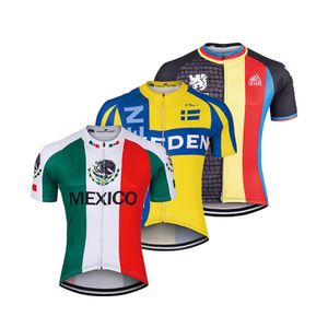 Zweden Mexico Cycling Jersey Men Korte Mouw Ropa Ciclismo Triathlon Clothing Bike Wear MTB Jersey
